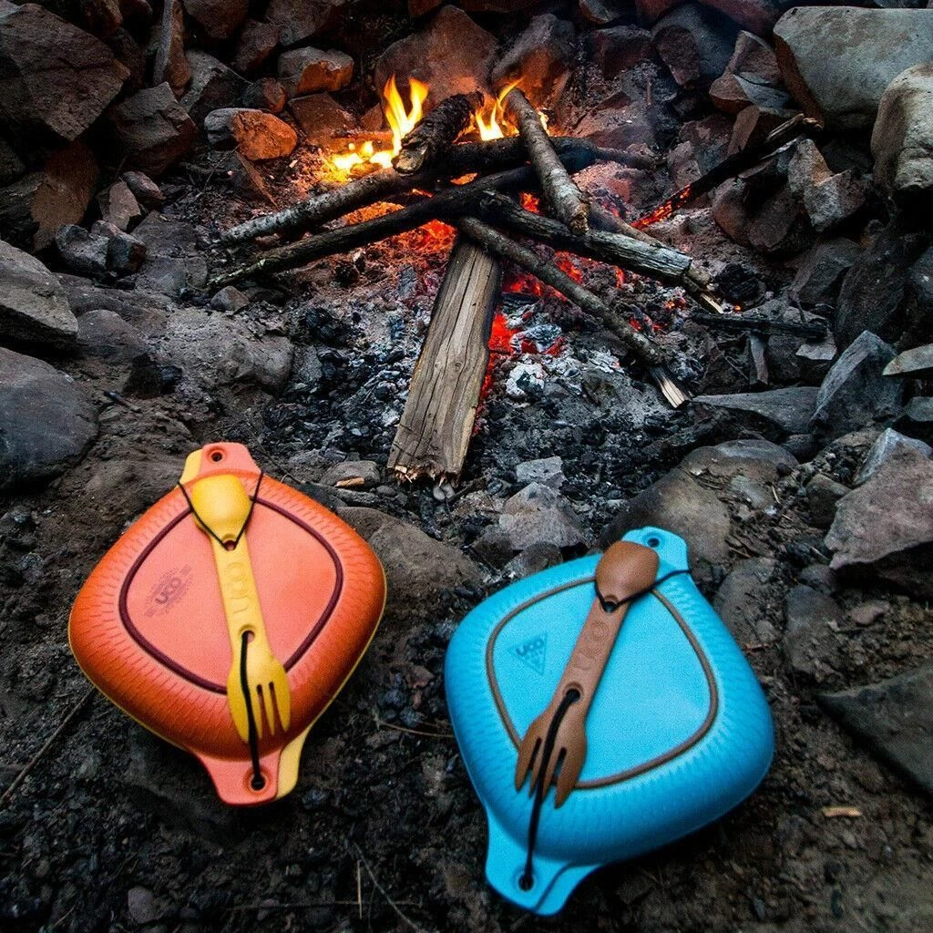 UCO 4pc Elements Bamboo Mess Kit - Blue 3 UCO 4pc Elements Bamboo Mess Kit - Blue