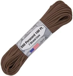 Atwood 550 Paracord Brown 100ft Hank