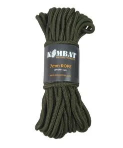 Kombat Olive Green Rope - 7mm X 15m