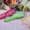 To-Go Ware - Childrens Bamboo Cutlery Set In Melon Pink Carry Case 1 To-Go Ware - Childrens Bamboo Cutlery Set In Melon Pink Carry Case -Highlander Zone 413dcb0fa18b45d1d5b9171a0586eabd