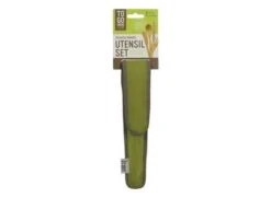 To-Go Ware - Bamboo Cutlery Set /w Chopsticks In Avocado Green Carry Case -Highlander Zone b25c35db76d5472dff11f6f5d6bc9493