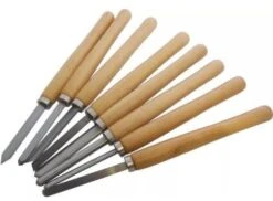 Wood Carver's 8pc Lathe Chisel Set