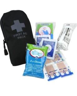 First Aid Kit In Pouch - Black