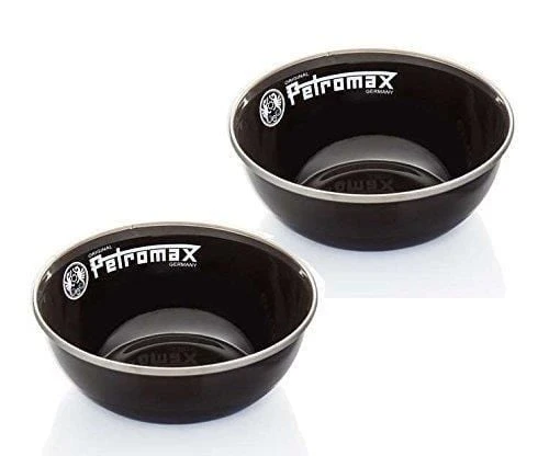 Petromax Enamel Bowls Black (2 Piece) 3 Petromax Enamel Bowls Black (2 Piece)