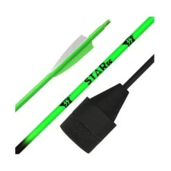 Mybo Star 35 Premium Fibreglass Arrows - Neon Green (3pk) Foam Tipped