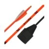 Mybo Star 35 Premium Fibreglass Arrows - Neon Orange - (3pk) Foam Tipped
